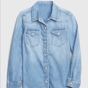 H&M | Denim Snap Button-Up